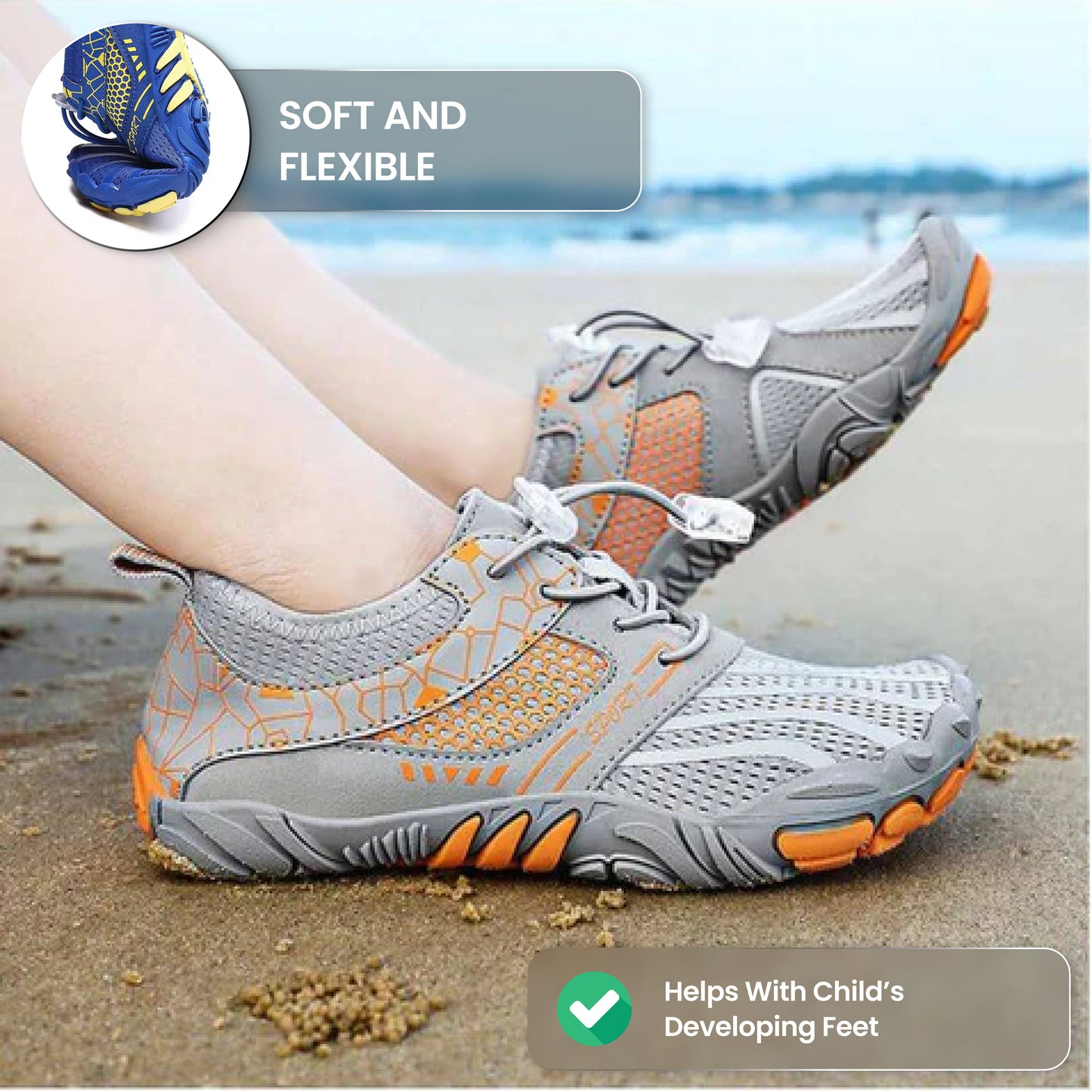 Trixture Teens - Non-Slip Barefoot Shoes for Kids
