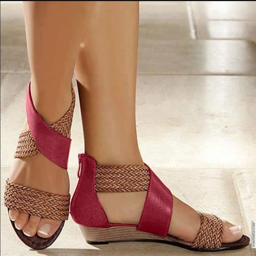 Sarcov - Elegant Wedge Heel Sandals