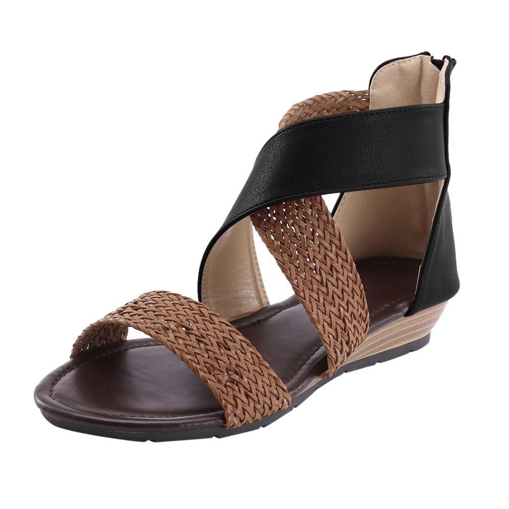 Sarcov - Elegant Wedge Heel Sandals